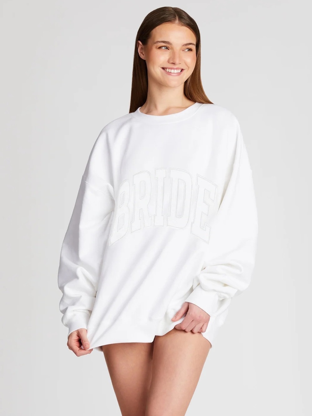 The Bar BRIDE SWEATSHIRT WHITE/WHITE
